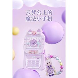 WEKKI 519011 CÔNG CHÚA TRONG MƠ ĐIỆN THOẠI DI ĐỘNG YUNMENG NHỎ MA THUẬT MÀU TÍM bộ đồ chơi xếp lắp ráp ghép mô hình Girl Con Gái