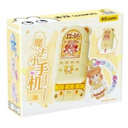 WEKKI 519010 CÔNG CHÚA TRONG MƠ ĐIỆN THOẠI DI ĐỘNG CỦA MÀU VÀNG MAGIC NHỎ bộ đồ chơi xếp lắp ráp ghép mô hình Girl Con Gái