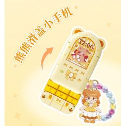 WEKKI 519010 CÔNG CHÚA TRONG MƠ ĐIỆN THOẠI DI ĐỘNG CỦA MÀU VÀNG MAGIC NHỎ bộ đồ chơi xếp lắp ráp ghép mô hình Girl Con Gái