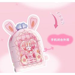 WEKKI 519009 CÔNG CHÚA TRONG MƠ ĐIỆN THOẠI NGỌT NGÀO NHỎ MÀU HỒNG MA THUẬT bộ đồ chơi xếp lắp ráp ghép mô hình Girl Con Gái