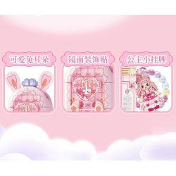 WEKKI 519009 CÔNG CHÚA TRONG MƠ ĐIỆN THOẠI NGỌT NGÀO NHỎ MÀU HỒNG MA THUẬT bộ đồ chơi xếp lắp ráp ghép mô hình Girl Con Gái