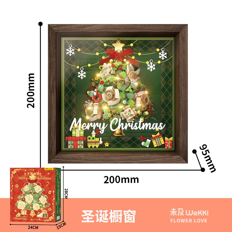 WEKKI 516159 CHỈ DÀNH CHO GIÁNG SINH HIỂN THỊ CỬA SỔ bộ đồ chơi xếp lắp ráp ghép mô hình Creator Sáng Tạo