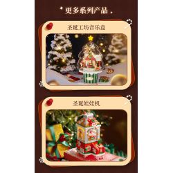 WEKKI 516159 CHỈ DÀNH CHO GIÁNG SINH HIỂN THỊ CỬA SỔ bộ đồ chơi xếp lắp ráp ghép mô hình Creator Sáng Tạo