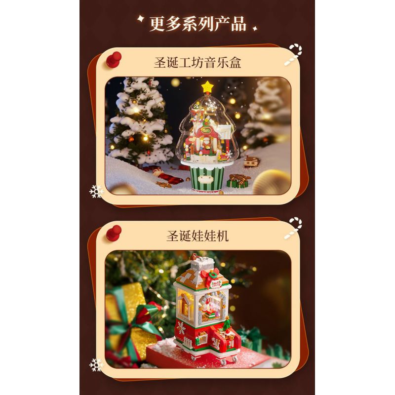 WEKKI 516159 CHỈ DÀNH CHO GIÁNG SINH HIỂN THỊ CỬA SỔ bộ đồ chơi xếp lắp ráp ghép mô hình Creator Sáng Tạo