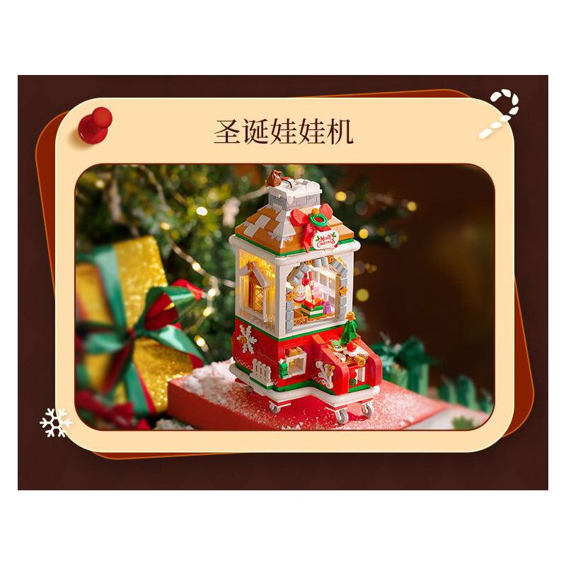 WEKKI 516159 CHỈ DÀNH CHO GIÁNG SINH HIỂN THỊ CỬA SỔ bộ đồ chơi xếp lắp ráp ghép mô hình Creator Sáng Tạo