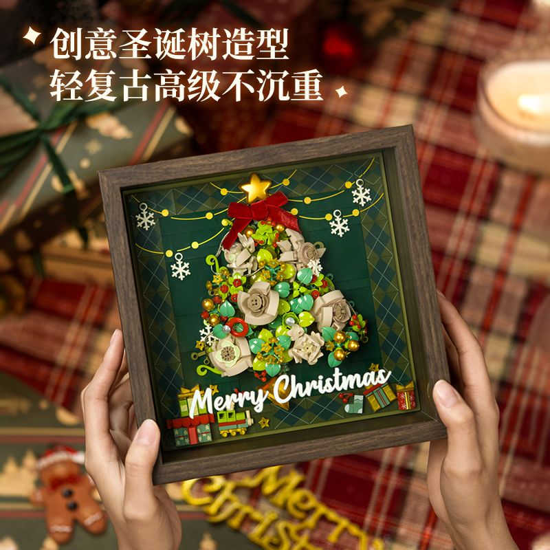 WEKKI 516159 CHỈ DÀNH CHO GIÁNG SINH HIỂN THỊ CỬA SỔ bộ đồ chơi xếp lắp ráp ghép mô hình Creator Sáng Tạo