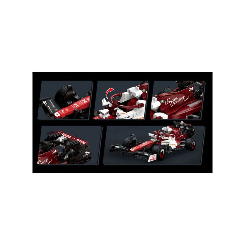 KOZOSHA 2218 CUỘC ĐUA F1 bộ đồ chơi xếp lắp ráp ghép mô hình Racers SUPER RACING Đua Tốc Độ 623 khối