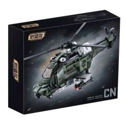 KOZOSHA 2216 MÁY BAY TRỰC THĂNG CHỐNG CHÁY NỔ bộ đồ chơi xếp lắp ráp ghép mô hình Military Army HELICOPTER Quân Sự Bộ Đội 832 khối