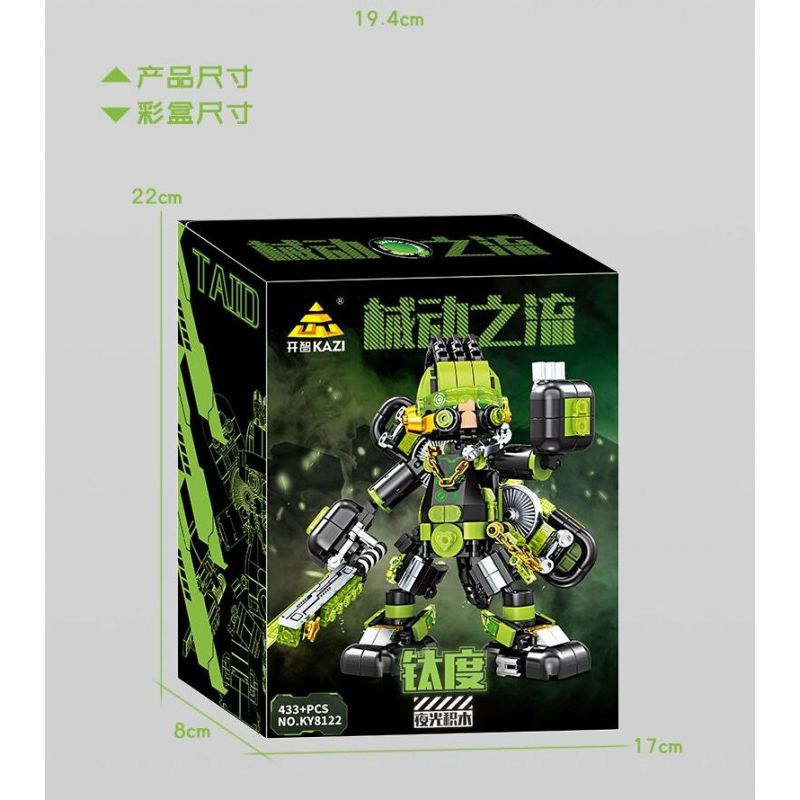 Kazi KY8122 8122 DÒNG CHẢY CƠ HỌC TITAN bộ đồ chơi xếp lắp ráp ghép mô hình TAID 433 khối