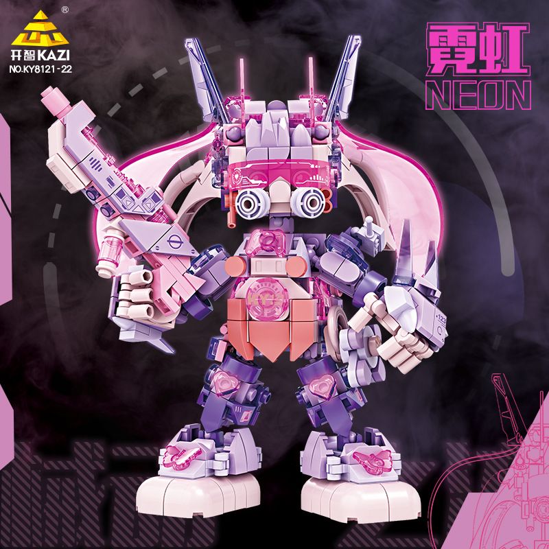 Kazi KY8121 8121 DÒNG CƠ HỌC ĐÈN NEON PHÁT SÁNG bộ đồ chơi xếp lắp ráp ghép mô hình 420 khối