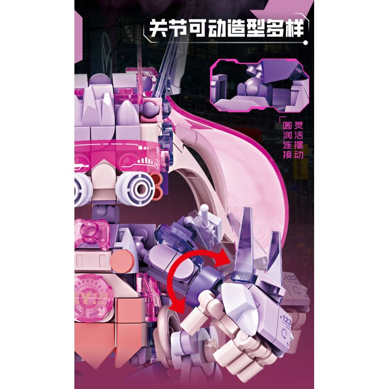 Kazi KY8121 8121 DÒNG CƠ HỌC ĐÈN NEON PHÁT SÁNG bộ đồ chơi xếp lắp ráp ghép mô hình 420 khối