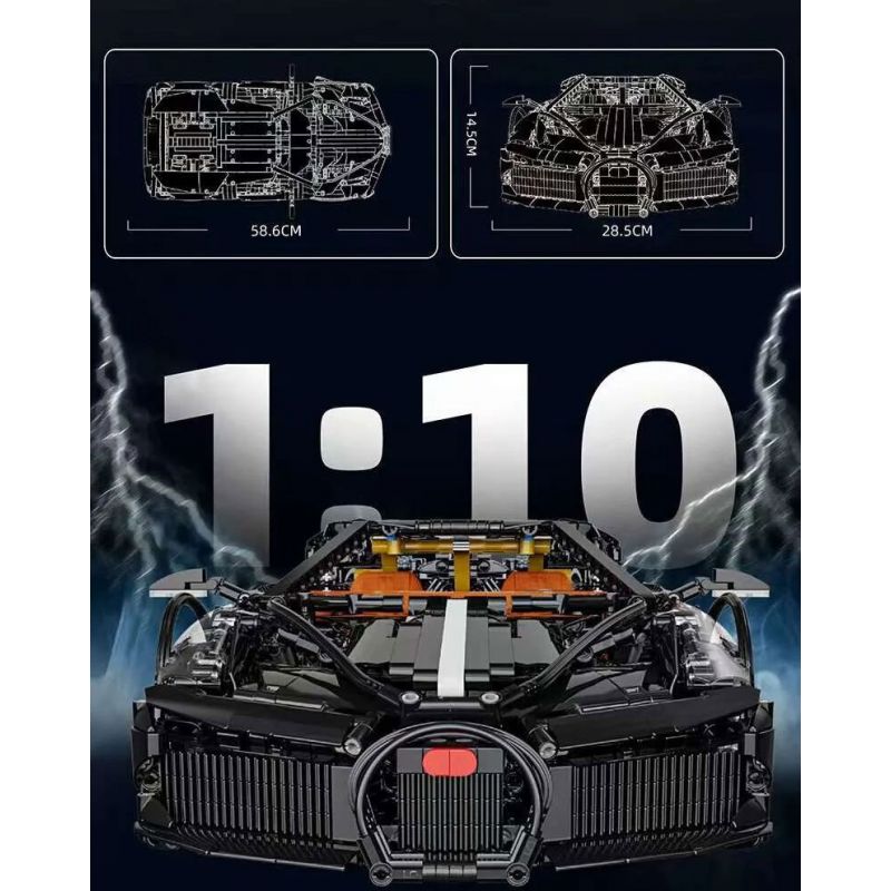 LEIMAO H1123 1123 ÂM THANH CỦA ĐÊM TỐI 1:10 bộ đồ chơi xếp lắp ráp ghép mô hình Technic Kỹ Thuật Công Nghệ Cao Mô Hình Phương Tiện 1949 khối