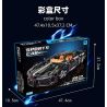 LEIMAO H1123 1123 ÂM THANH CỦA ĐÊM TỐI 1:10 bộ đồ chơi xếp lắp ráp ghép mô hình Technic Kỹ Thuật Công Nghệ Cao Mô Hình Phương Tiện 1949 khối