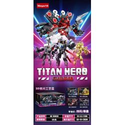 WANGAO 188030 ANH HÙNG TITAN bộ đồ chơi xếp lắp ráp ghép mô hình Movie & Game TITAN HERO Phim Và Trò Chơi