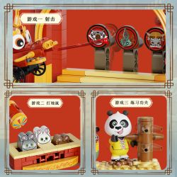 PANTASY 86515 CUỘC PHIÊU LƯU CỦA KUNG FU PANDA TRẠI HUẤN LUYỆN bộ đồ chơi xếp lắp ráp ghép mô hình Movie & Game Phim Và Trò Chơi 500 khối