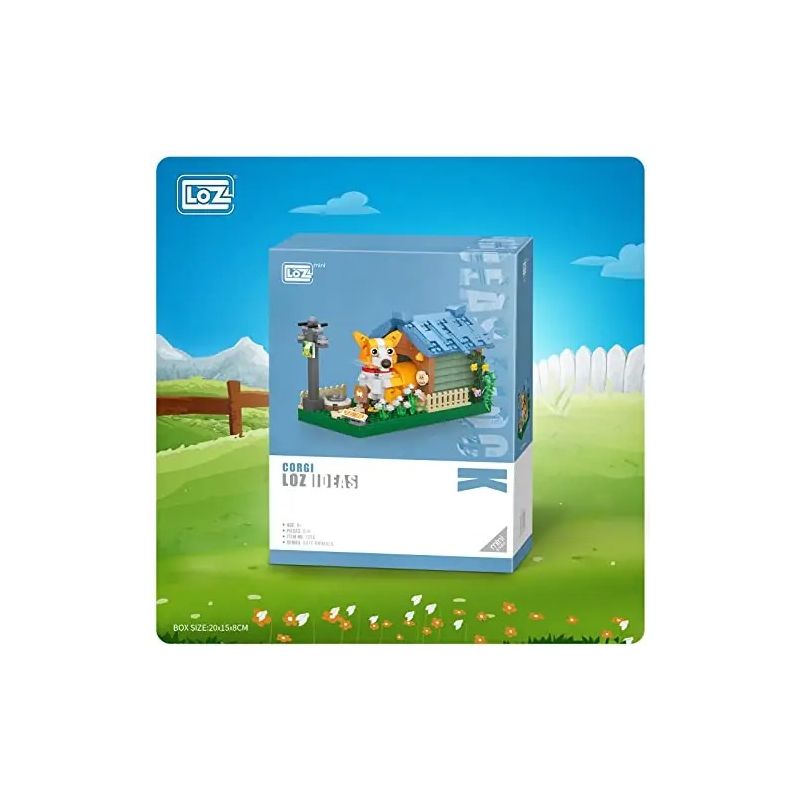 LOZ 1256 CORGI bộ đồ chơi xếp lắp ráp ghép mô hình 534 khối