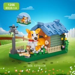 LOZ 1256 CORGI bộ đồ chơi xếp lắp ráp ghép mô hình 534 khối