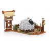 LOZ 1254 CỪU MŨI ĐEN bộ đồ chơi xếp lắp ráp ghép mô hình SHEEP IN THE STABLE 561 khối