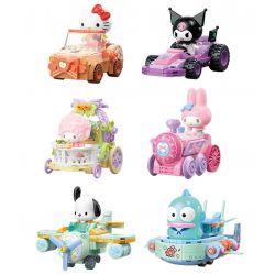 TOP TOY TC1724 1724 GIA ĐÌNH SANRIO MÔ HÌNH HẠM ĐỘI 6 NHỎ ĐÁNG NGẠC NHIÊN bộ đồ chơi xếp lắp ráp ghép mô hình Movie & Game SANRIO CHARACTERS Phim Và Trò Chơi