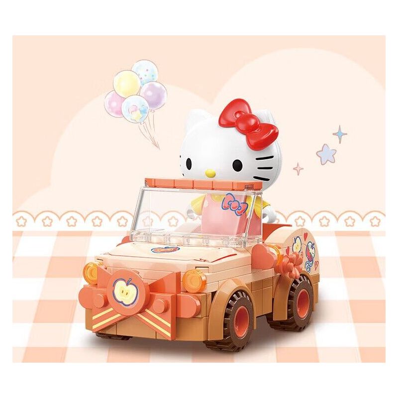 TOP TOY TC1724 1724 GIA ĐÌNH SANRIO MÔ HÌNH HẠM ĐỘI 6 NHỎ ĐÁNG NGẠC NHIÊN bộ đồ chơi xếp lắp ráp ghép mô hình Movie & Game SANRIO CHARACTERS Phim Và Trò Chơi