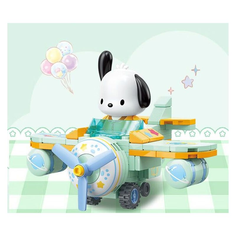 TOP TOY TC1724 1724 GIA ĐÌNH SANRIO MÔ HÌNH HẠM ĐỘI 6 NHỎ ĐÁNG NGẠC NHIÊN bộ đồ chơi xếp lắp ráp ghép mô hình Movie & Game SANRIO CHARACTERS Phim Và Trò Chơi
