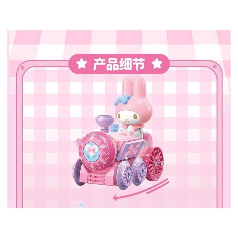 TOP TOY TC1724 1724 GIA ĐÌNH SANRIO MÔ HÌNH HẠM ĐỘI 6 NHỎ ĐÁNG NGẠC NHIÊN bộ đồ chơi xếp lắp ráp ghép mô hình Movie & Game SANRIO CHARACTERS Phim Và Trò Chơi