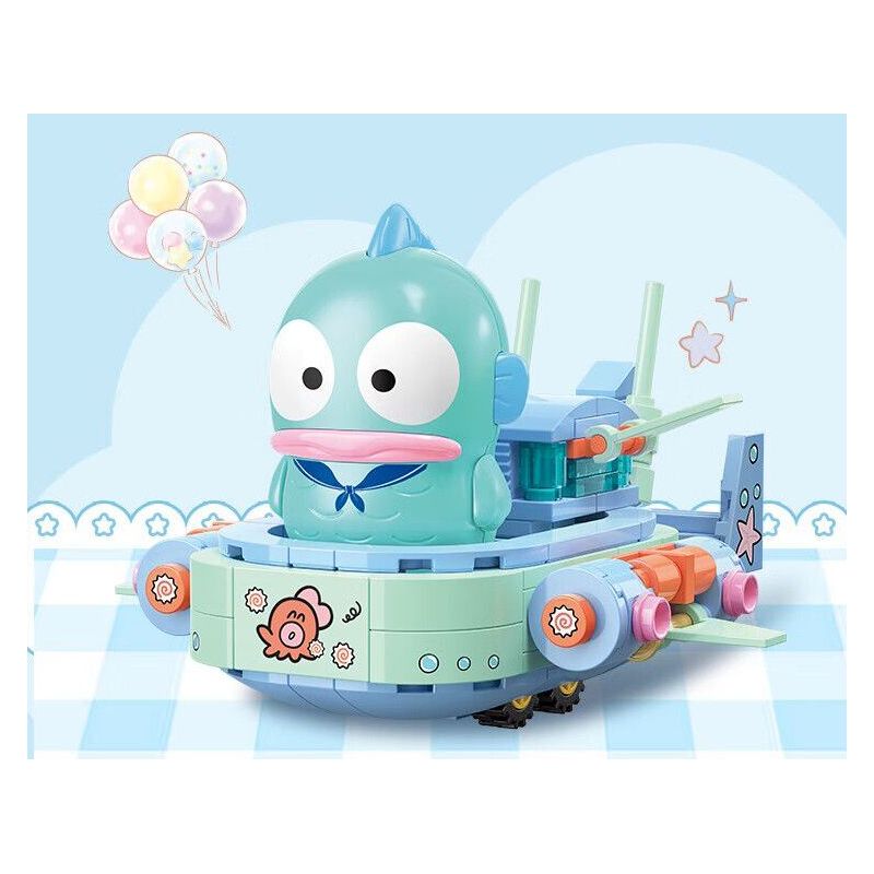 TOP TOY TC1724 1724 GIA ĐÌNH SANRIO MÔ HÌNH HẠM ĐỘI 6 NHỎ ĐÁNG NGẠC NHIÊN bộ đồ chơi xếp lắp ráp ghép mô hình Movie & Game SANRIO CHARACTERS Phim Và Trò Chơi