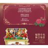 WEKKI 506194 HỘP KHO BÁU ÂM NHẠC NGÀY XỬA XƯA QUẢ BÓNG HỒNG CỦA BELLE bộ đồ chơi xếp lắp ráp ghép mô hình MUSIC TREASURE BOX ROSETTE FETE