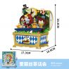 WEKKI 506192 HỘP KHO BÁU ÂM NHẠC NGÀY XỬA XƯA TIỆC TRÀ CỦA ALICE bộ đồ chơi xếp lắp ráp ghép mô hình MUSIC TREASURE BOX MAD TEA-PARTY