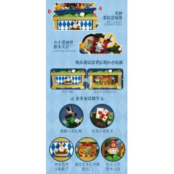 WEKKI 506192 HỘP KHO BÁU ÂM NHẠC NGÀY XỬA XƯA TIỆC TRÀ CỦA ALICE bộ đồ chơi xếp lắp ráp ghép mô hình MUSIC TREASURE BOX MAD TEA-PARTY