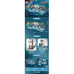 DK 6029 RÁI CÁ CHƠI SINH THÁI bộ đồ chơi xếp lắp ráp ghép mô hình DABBLING OTTER 936 khối