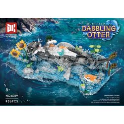 DK 6029 RÁI CÁ CHƠI SINH THÁI bộ đồ chơi xếp lắp ráp ghép mô hình DABBLING OTTER 936 khối