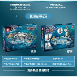 DK 6029 RÁI CÁ CHƠI SINH THÁI bộ đồ chơi xếp lắp ráp ghép mô hình DABBLING OTTER 936 khối