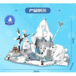 DK 6024 HỆ SINH THÁI THẾ GIỚI SÔNG BĂNG BẮC CỰC bộ đồ chơi xếp lắp ráp ghép mô hình ARCTIC GLACIER WORLD 898 khối