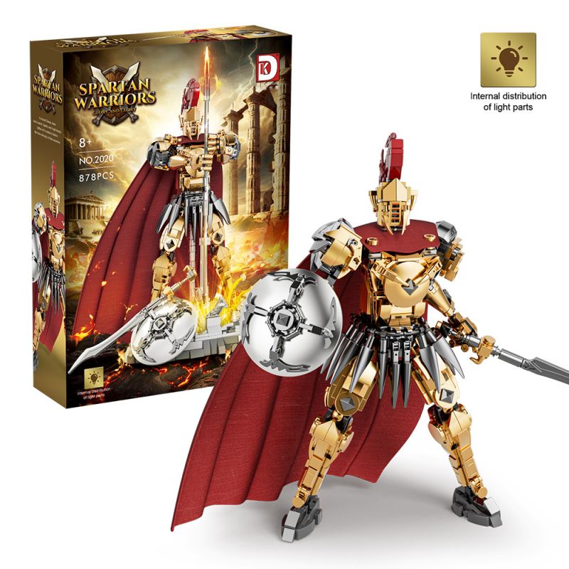 DK 2020 CHIẾN BINH SPARTAN bộ đồ chơi xếp lắp ráp ghép mô hình Historical SPARTAN WARRIORS 878 khối