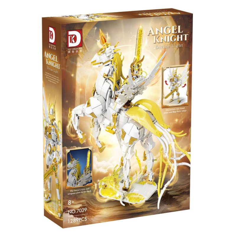 DK 7039 HIỆP SĨ THIÊN THẦN bộ đồ chơi xếp lắp ráp ghép mô hình ANGEL KNIGHT 1289 khối