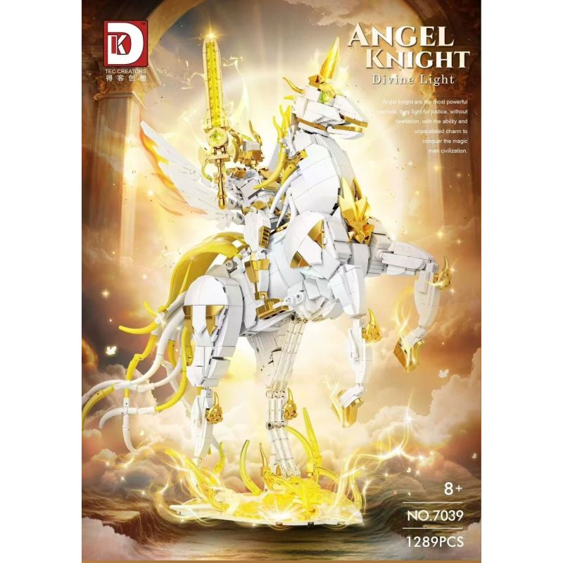DK 7039 HIỆP SĨ THIÊN THẦN bộ đồ chơi xếp lắp ráp ghép mô hình ANGEL KNIGHT 1289 khối