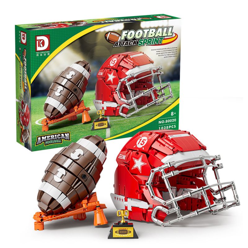 Lego DK 80020 American Foolball Xếp hình lắp ráp ghép mô hình bóng đá