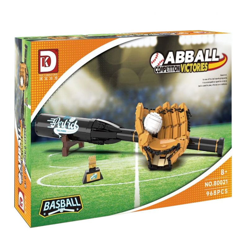 DK 80021 BÓNG CHÀY bộ đồ chơi xếp lắp ráp ghép mô hình Creator BASBALL Sáng Tạo 968 khối