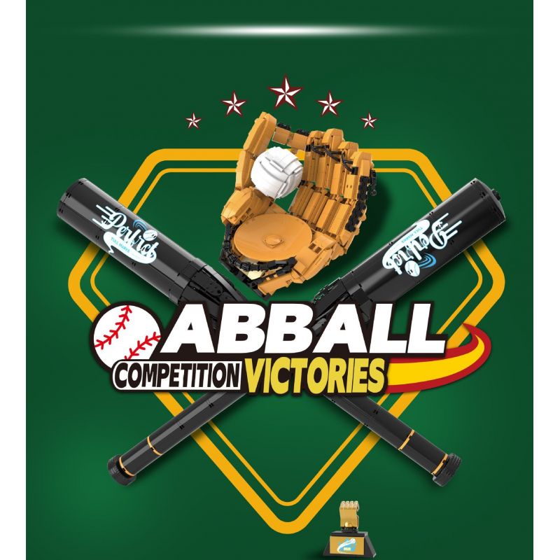 DK 80021 BÓNG CHÀY bộ đồ chơi xếp lắp ráp ghép mô hình Creator BASBALL Sáng Tạo 968 khối