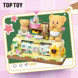 TOP TOY TC2059 2059 LỊCH VẠN NIÊN GẤU BƠ bộ đồ chơi xếp lắp ráp ghép mô hình BUTTERBEAR PERPETUAL CALENDAR 350 khối