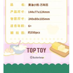 TOP TOY TC2059 2059 LỊCH VẠN NIÊN GẤU BƠ bộ đồ chơi xếp lắp ráp ghép mô hình BUTTERBEAR PERPETUAL CALENDAR 350 khối