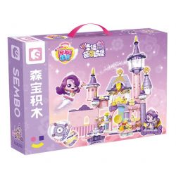 SEMBO 616232 CHÌA KHÓA MA THUẬT DỄ THƯƠNG TUYỆT VỜI LÂU ĐÀI MAY MẮN bộ đồ chơi xếp lắp ráp ghép mô hình Movie & Game Phim Và Trò Chơi 572 khối