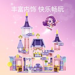 SEMBO 616232 CHÌA KHÓA MA THUẬT DỄ THƯƠNG TUYỆT VỜI LÂU ĐÀI MAY MẮN bộ đồ chơi xếp lắp ráp ghép mô hình Movie & Game Phim Và Trò Chơi 572 khối