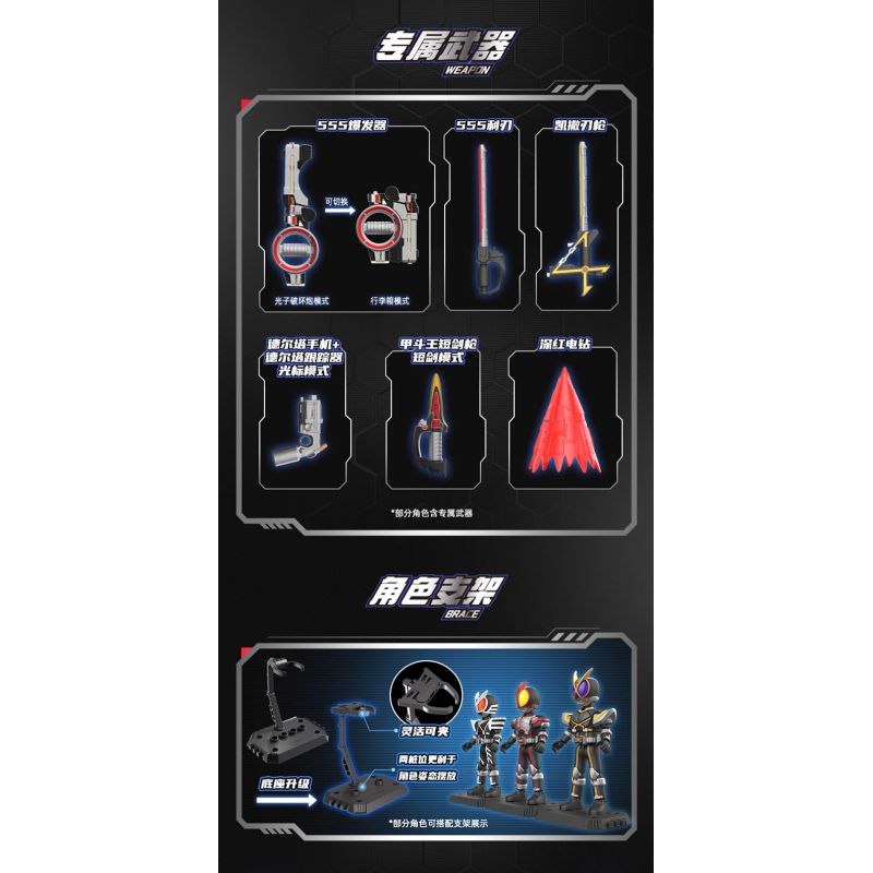 BLOKEES 74202 KAMEN RIDER ERA STAR EDITION PHẦN 2 THẾ GIỚI TĂNG TỐC bộ đồ chơi xếp lắp ráp ghép mô hình Movie & Game Phim Và Trò Chơi