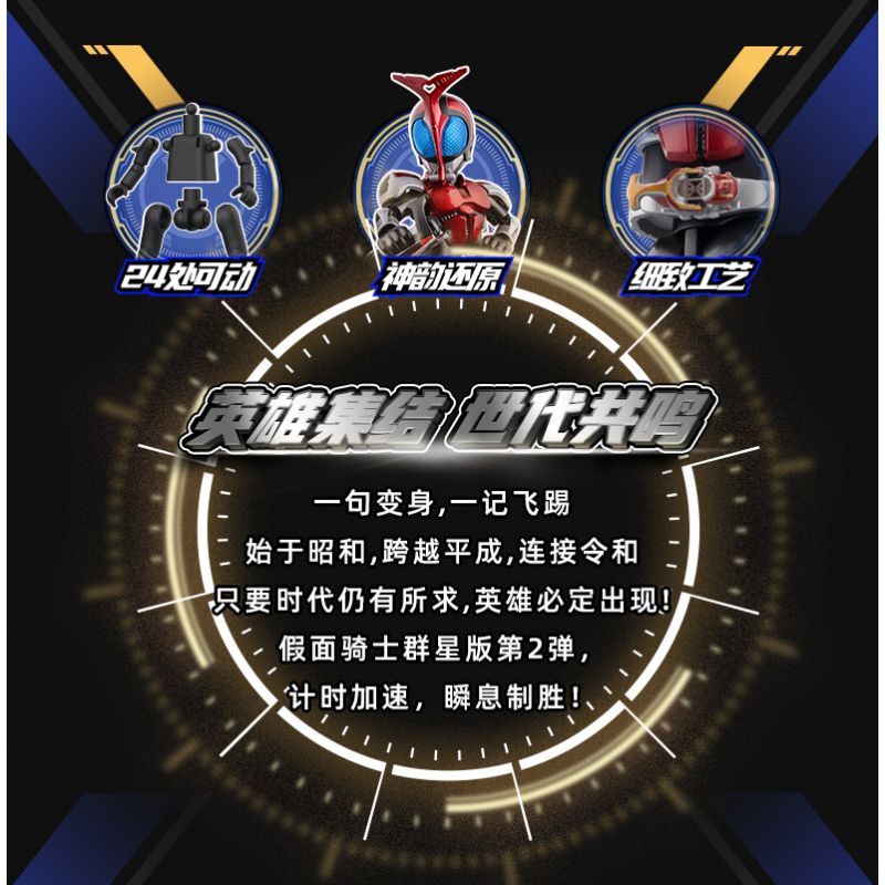 BLOKEES 74202 KAMEN RIDER ERA STAR EDITION PHẦN 2 THẾ GIỚI TĂNG TỐC bộ đồ chơi xếp lắp ráp ghép mô hình Movie & Game Phim Và Trò Chơi