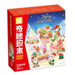 KEEPPLEY K29802 29802 K29803 29803 K29804 29804 K29805 29805 K29806 29806 HỘP TRÁNG MIỆNG GIÁNG SINH 4 LOẠI BÁNH MOUSSE NGỌT NGÀO MILLE-FEUILLE KEM GỪNG NGƯỜI ĐÀN ÔNG DÂU SOCOLA CÂY THÔNG NOEL bộ đồ chơi xếp lắp ráp ghép mô hình Creator Sáng Tạo