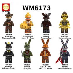 WM 2638 2639 2640 2641 6173 2634 2635 2636 2637 MIDNIGHT BEAR HAREM 8 NHÂN VẬT NHỎ bộ đồ chơi xếp lắp ráp ghép mô hình Movie & Game Phim Và Trò Chơi