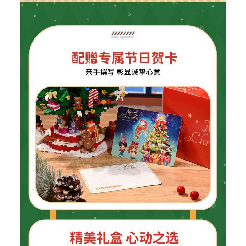 KEEPPLEY K29801 29801 CÂY GIÁNG SINH TUYỆT VỜI bộ đồ chơi xếp lắp ráp ghép mô hình Creator Sáng Tạo