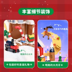 KEEPPLEY 34016 LÂU ĐÀI GIÁNG SINH bộ đồ chơi xếp lắp ráp ghép mô hình Creator Sáng Tạo